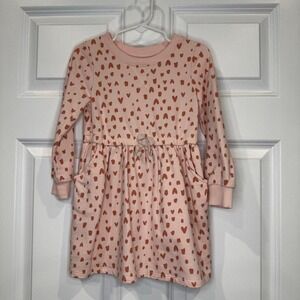 C&J Girls Heart Print Dress Size‎ 3T